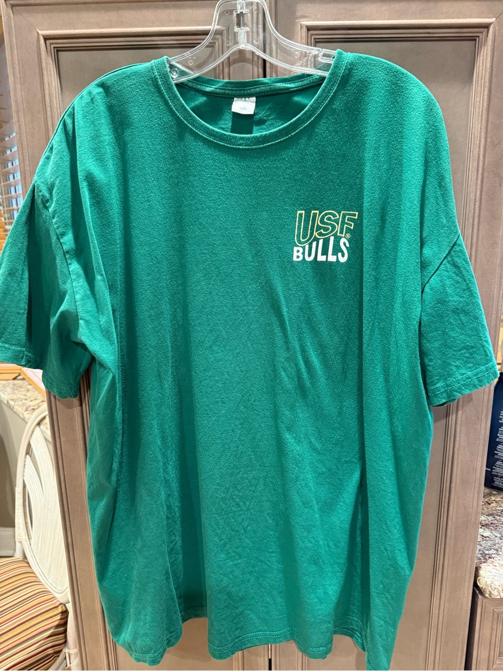 USF BULLS XXXL University of South Florida Green Short Sleeve Tee